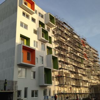 Zateplenie fasády novostavby, bytového domu ul. Ivánska 15, Bratislava